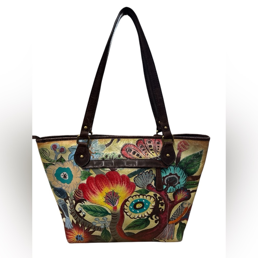 Sharif Multicolor Floral Tote Bag - Picture 2 of 6